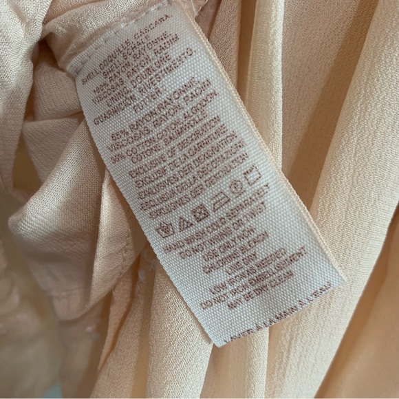 Free People Chiffon Beaded Wrap Belted Ruffle Front Dress - Picture 2 of 12